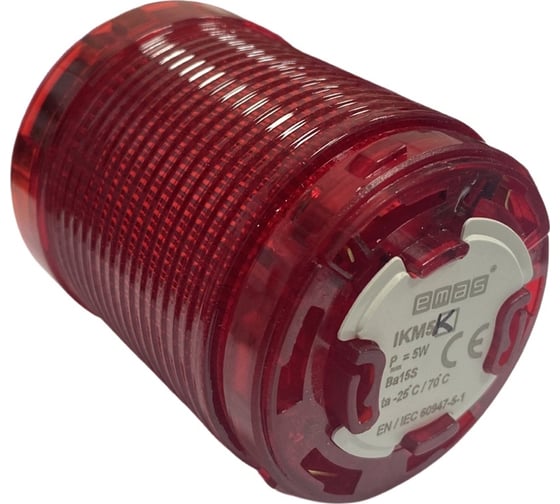 Изображение товара Сигнальный модуль Emas для колонны 50 мм красный, пластик IKM5K