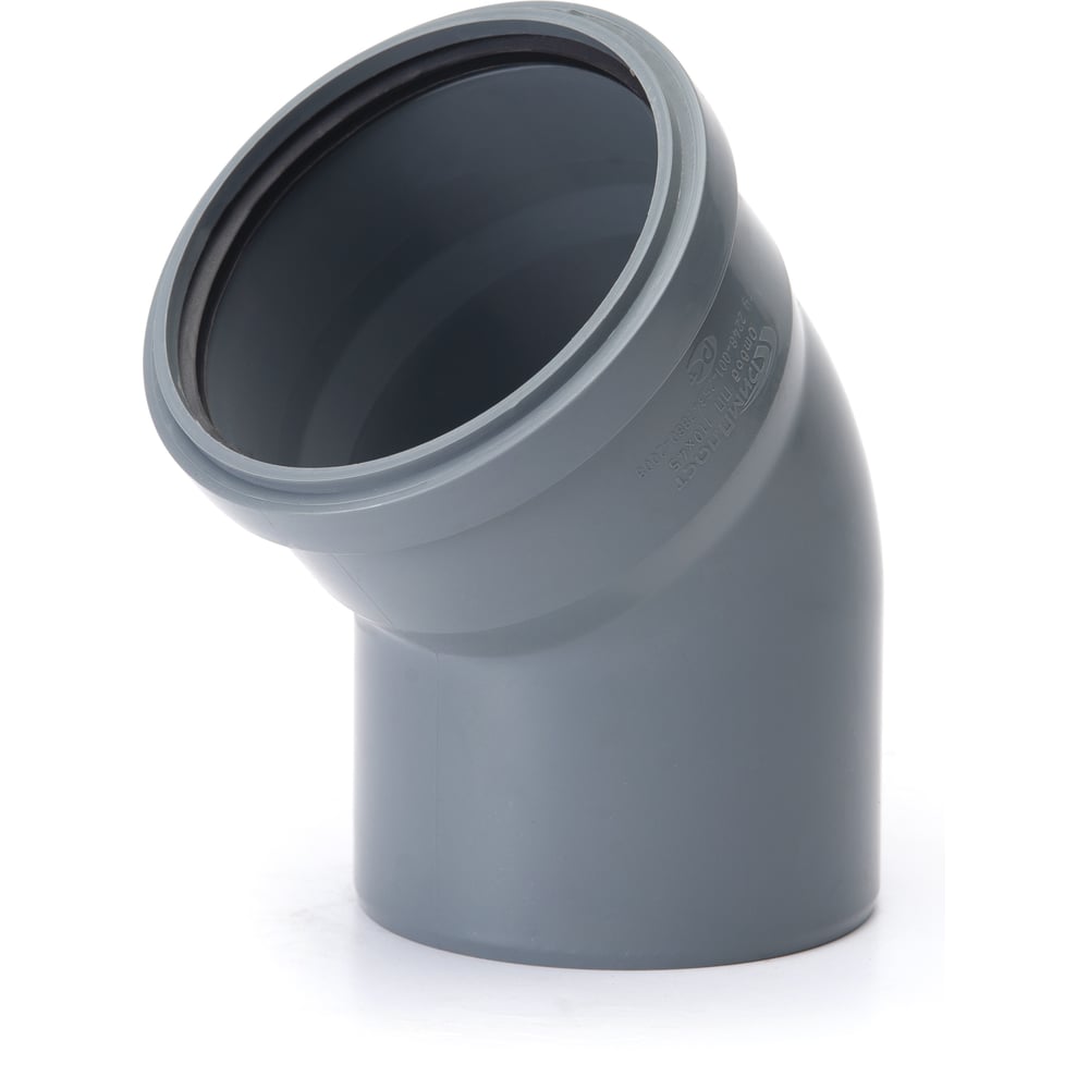 Изображение товара Отвод 110*45 для внутренней канализации от ООО ТД ДИМПЛАСТ