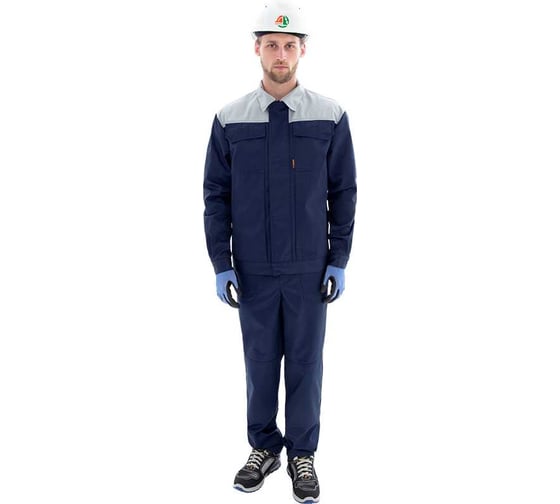 Изображение товара Костюм ГК Спецобъединение ТЕХНИК 2 летний, т/синий-серый (Куртка, полукомбинезон) (120-124, 170-176 Кос 099/120/170