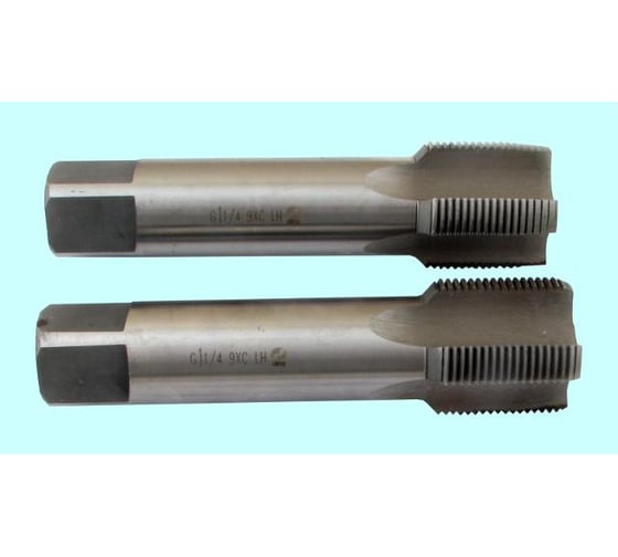 Изображение товара Метчик CNIC G 1 9ХС трубный цилиндрический, ручной, к-т из 2-х шт. 11 ниток/дюйм левый 59406