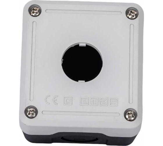 Изображение товара Корпус Emas Пост 1-кнопочный PY пустой, пластик. PY1BOS