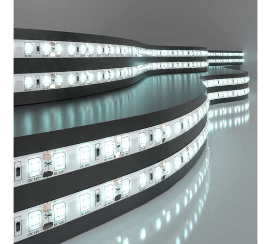 Изображение товара Светодиодная лента Elektrostandard 2835 12V 120Led 9.6W IP65 6500K холодный белый a052851