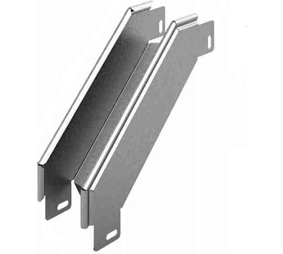 Изображение товара Угловой соединитель внешний OSTEC к лотку УЛ 400x150, толщина 1,5 мм, Сендзимир цинк УСВР90-400х150-1,5-СЦ