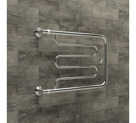 Изображение товара Полотенцесушитель электрический ТЕРМОДИЗАЙН нерж. D (без полки) (AISI 304) H=500, W=700 TDD004E