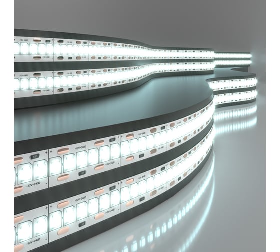 Изображение товара Светодиодная лента Elektrostandard 2835 12V 240Led 24W IP20 6500K холодный белый a050176