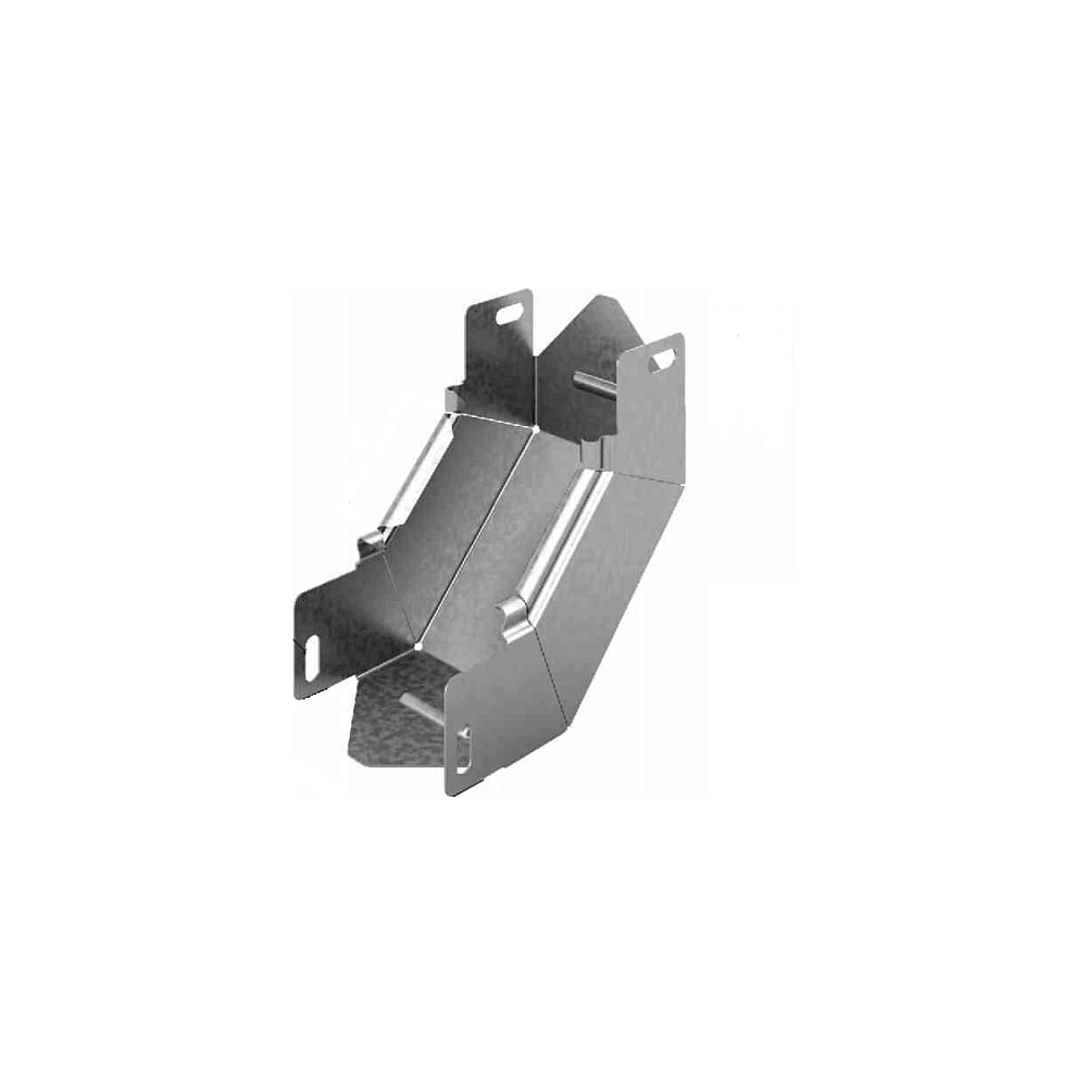 Изображение товара Угловой соединитель внутренний OSTEC к лотку УЛ 300x100, толщина 1 мм, Сендзимир цинк УСВНР90-300х100-1,0-СЦ