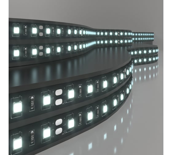 Изображение товара Светодиодная лента Elektrostandard 5050 24V 60Led 14,4W IP20 Black 6500K холодный белый a053684