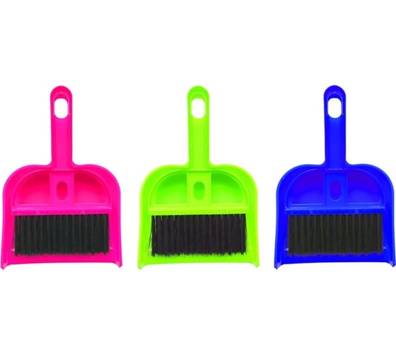 Изображение товара Совок с щеткой EUROHOUSE мини 14137