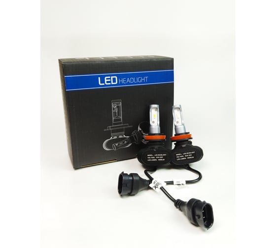 Изображение товара Светодиодные автолампы MYX Light S1 H11, 12 В, 18 Вт, CSP 1616, 6000 K, 2 шт. 010211