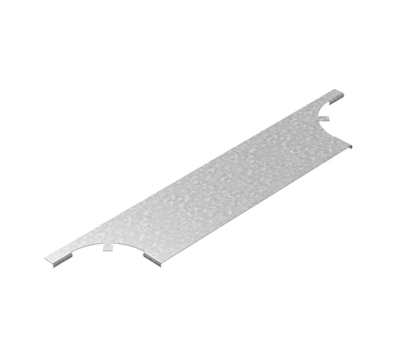 Изображение товара Крышка к ответвителю горизонтальному плавному универсальному OSTEC 200, толщина 1 мм, Сендзимир цинк КОГРП-200-1,0-R100-СЦ