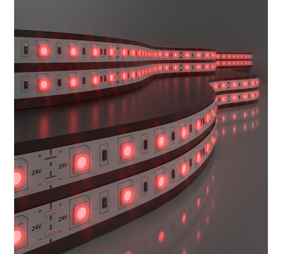 Изображение товара Светодиодная лента Elektrostandard 5050 24V 60Led 14.4W IP20 красный a052973