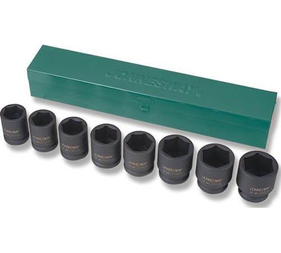 Изображение товара Набор ударных торцевых головок 8 предметов (3/4" 26-38 мм) Jonnesway S03A6108S