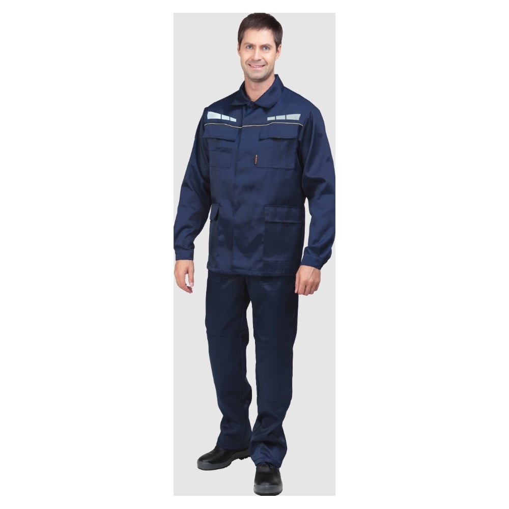 Изображение товара Костюм ГК Спецобъединение ОПЕРАТОР летний мужской комплект куртка брюки синего цвета 88-92