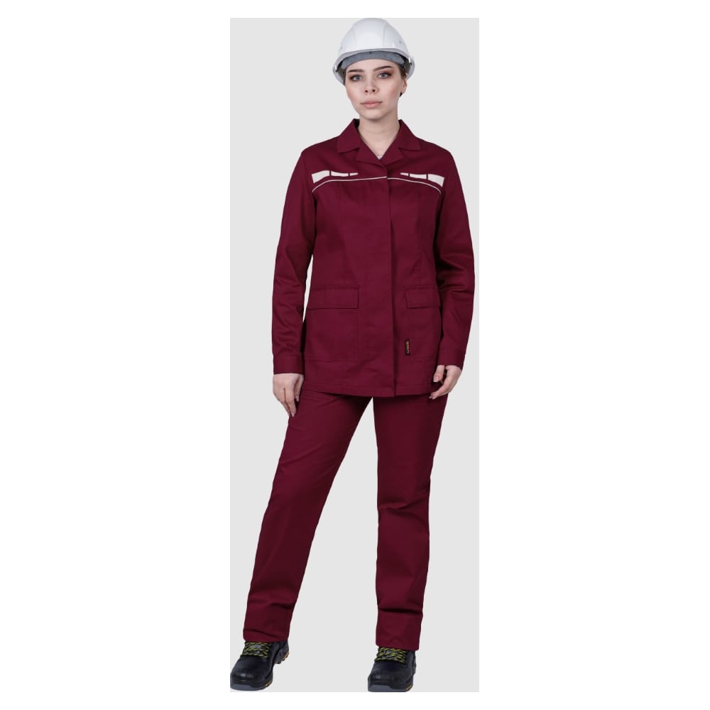 Изображение товара Женский летний костюм ГК Спецобъединение ОПЕРАТОР бордовый 104-108