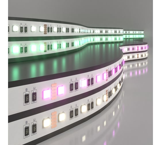 Изображение товара Светодиодная лента Elektrostandard 5050 24V 60Led 24W IP20 RGBW 4200K дневной белый a053702