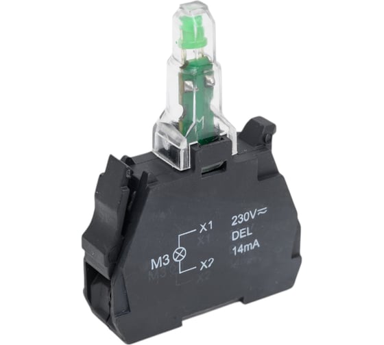 Изображение товара Зеленый ламповый блок с вынесеным светодиодом Briswik ZBV-M3.BR