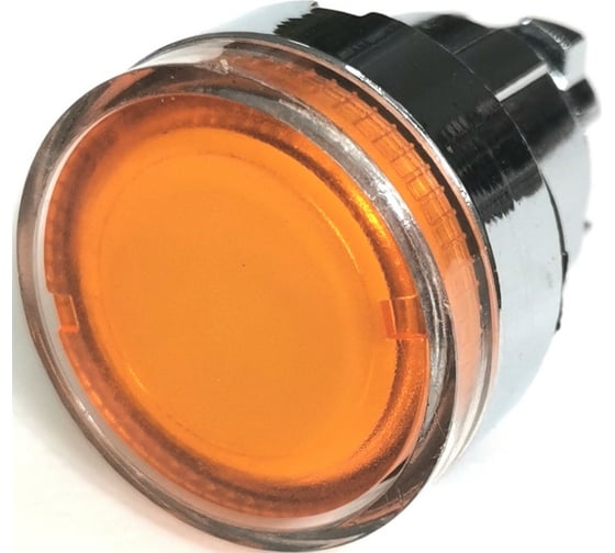 Изображение товара Головка Briswik плоская стальная возврат подсветка 22мм КМЕ 46ЛС желтый IP65 ZB4BW5.BR