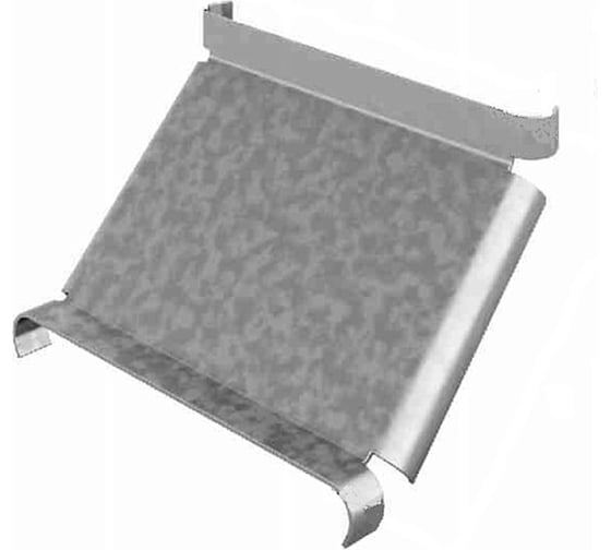 Изображение товара Крышка к угловому соединителю внутреннему OSTEC к лотку УЛ 150, толщина 1,0 мм, Сендзимир цинк КУСВНР90-150-1,0-СЦ