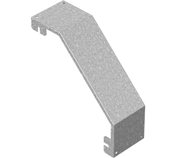 Изображение товара Крышка к угловому соединителю внешнему OSTEC к лотку ПЛК 200x110, толщина 1,2 мм, Сендзимир цинк КУСВП90-200х110-1,2-СЦ
