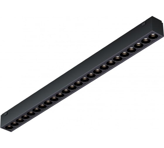 Изображение товара Трековый магнитный светодиодный светильник iLEDEX VISION48/25 4825-039-L389-24W-36DG-3000K-BK