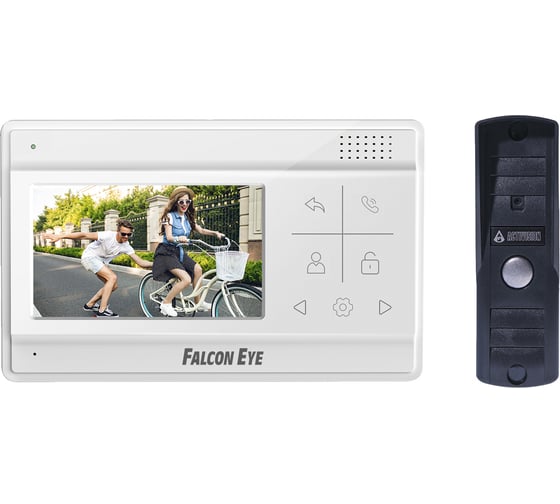 Изображение товара Комплект домофона Falcon Eye Vela + вызывная панель + AVP-505 (PAL) темно-серый 00-00294521