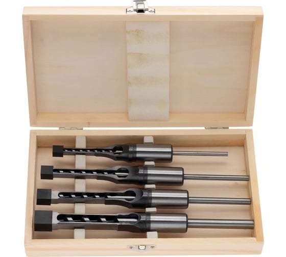 Изображение товара Сверла для квадратных отверстий TORGWIN 6,4/8/9,5/12,7 в кейсе 4 шт. T1774368