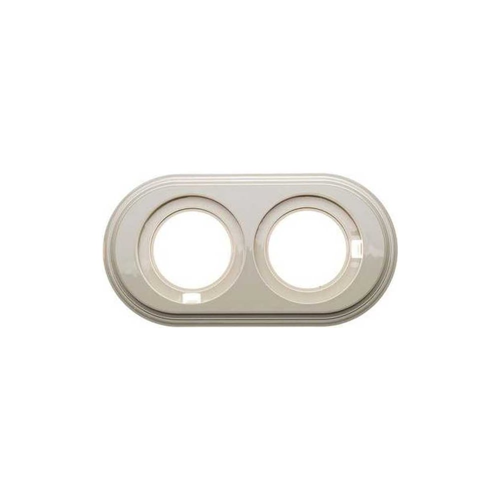 Изображение товара Рамка 2-х постовая Electraline пластик слоновая кость BF1-620-211