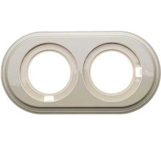 Изображение товара Рамка 2-х постовая Electraline пластик, цвет слоновая кость BF1-620-211