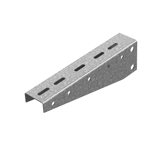 Изображение товара Консоль подвеса для средних нагрузок OSTEC для профиля 30x50, база 200, толщина 1,5 мм, Сендзимир цинк КПН3-200-1,5-СЦ