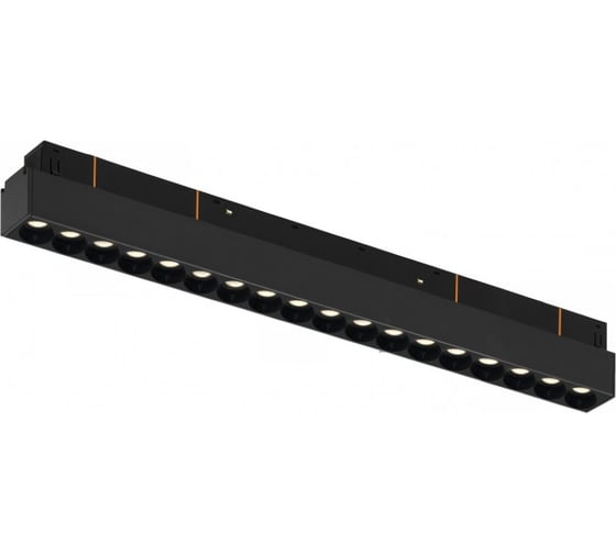 Изображение товара Трековый магнитный светодиодный светильник iLEDEX VISION48/22 4822-002-L350-18W-38DG-3000K-BK