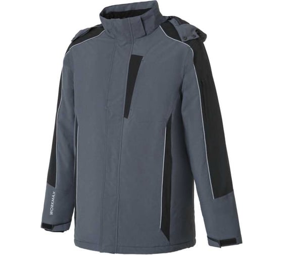 Изображение товара Куртка СОЮЗСПЕЦОДЕЖДА ВОРКМАКС (WORKMAX) РИПСТОП утепленная т.серая/черная, 60-62/170-176 2000000296524