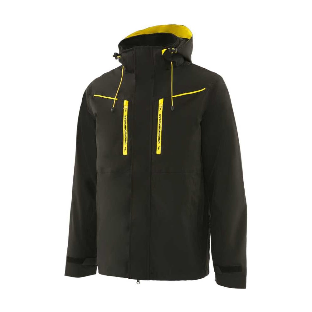 Изображение товара Универсальная мужская куртка 3 в 1 UNIONWORKWEAR черная, утепленная, защита от ветра