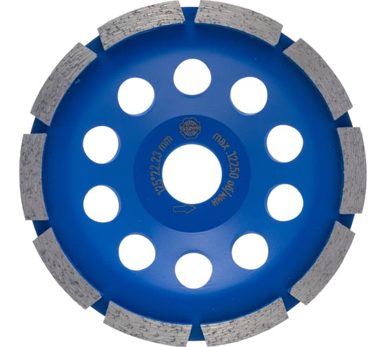Изображение товара Чашка алмазная однорядная для шлифования бетона и камня TORGWIN TW-pro 125x22.2/8x5мм T1693171
