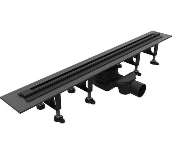 Изображение товара Душевой трап RGW SDR-55B-120 щелевой 1200 Черный O 50 мм сифон + ножки 79215512-04