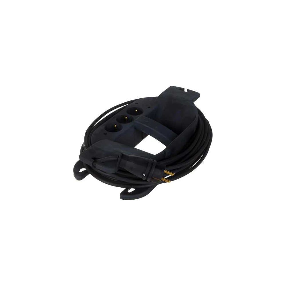 Изображение товара Удлинитель силовой Атлант КГ 3500 Вт на каучуковой рамке 10 м 3 розетки