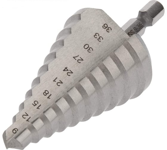Изображение товара Сверло по металлу ООО ПКФ Сварком 9.0-36.0мм ступенч. (1 шт) k00010753