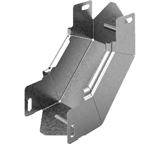 Изображение товара Угловой соединитель внутренний к лотку OSTEC УЛ 100x50, толщина 1.0 мм, Сендзимир цинк УСВНР90-100х50-1,0-СЦ