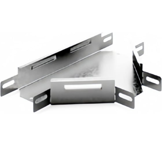 Изображение товара Угловой соединитель Т-образный к лотку OSTEC 200x80, толщина 1.0 мм, Сендзимир цинк УСТ-200х80-1,0-СЦ