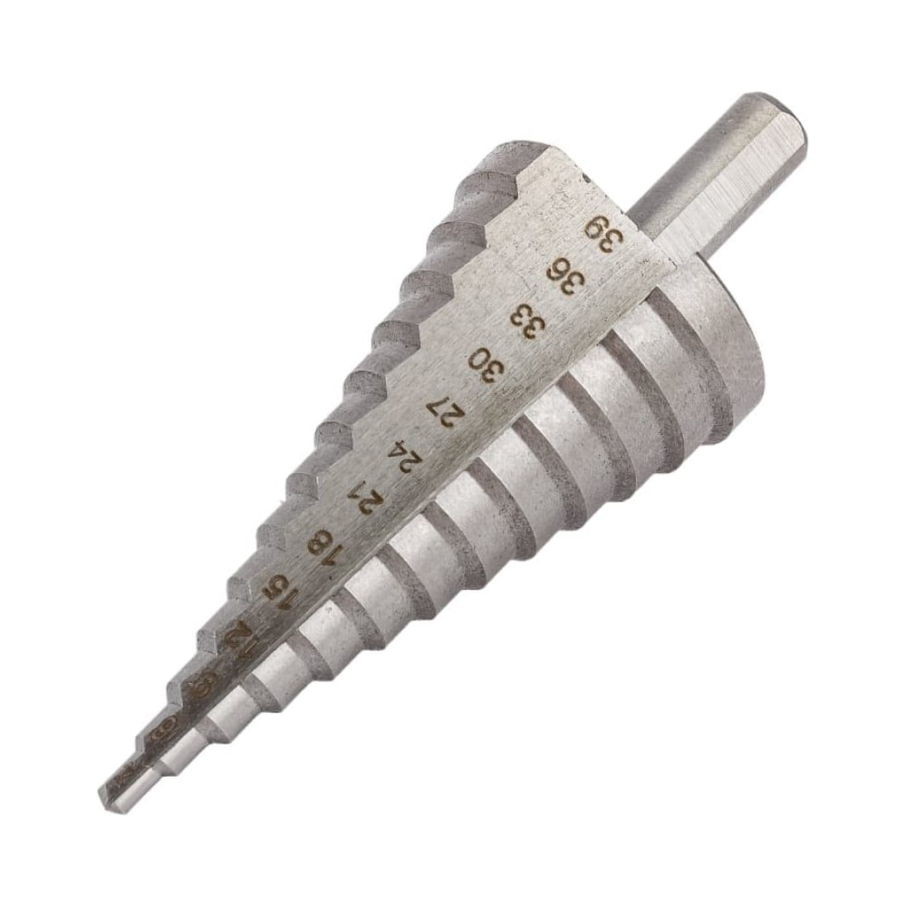 Изображение товара Сверло по металлу ООО ПКФ Сварком 4-39 мм ступенчатое с спиральной канавкой