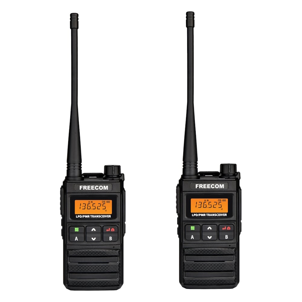 Изображение товара Комплект радиостанций AP-100Vх2 Freecom - любительская портативная VHF рация с влагозащитой