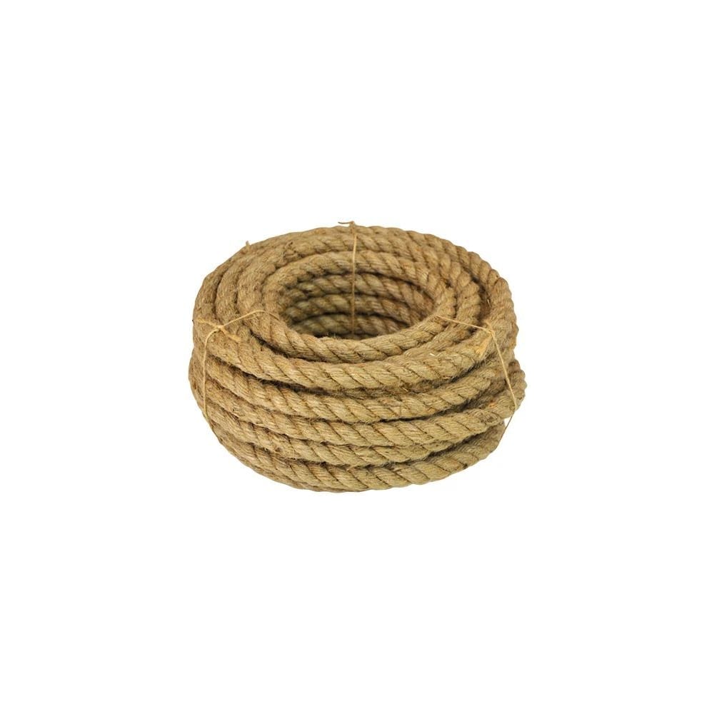 Изображение товара Джутовый канат ХимСтройИнжиниринг 36 мм, 10 метров для строительных работ