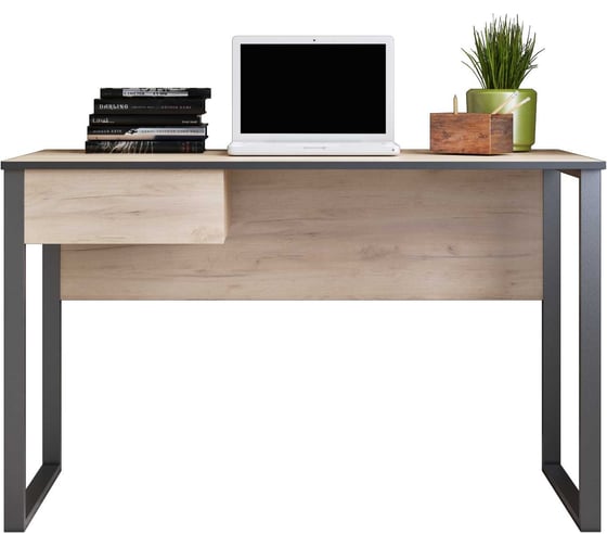 Изображение товара Компьютерный стол Альянс мебель с 1 ящиком 1200x600x750 Дуб золотой/Черный 018942