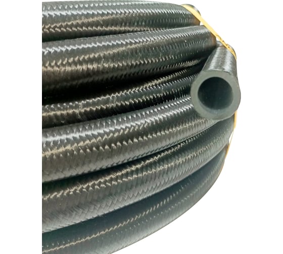 Изображение товара Шланг резиновый Andycar 18x24 16 атм с внешней оплеткой 2-х слойный для топлива бухта 15м AMF18016