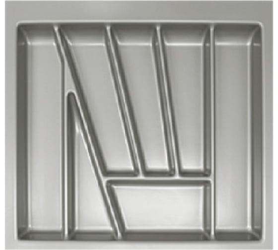 Изображение товара Лоток для столовых приборов ALVEUS KO 600 540x440мм, цвет серый 5200120172