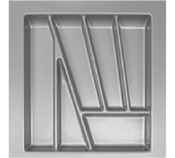 Изображение товара Лоток для столовых приборов ALVEUS KO 500 490x440мм, цвет серый 5200120152