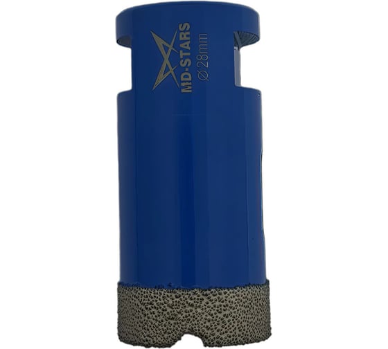 Изображение товара Коронка алмазная универсальная MD-STARS 28 мм, М14, высота сегмента 10 мм MD-SAU28