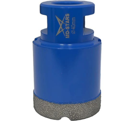 Изображение товара Коронка алмазная универсальная MD-STARS 40 мм, М14, высота сегмента 10 мм MD-SAU40