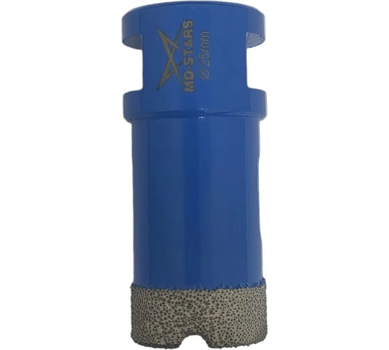 Изображение товара Коронка алмазная универсальная MD-STARS 25 мм, М14, высота сегмента 10 мм MD-SAU25