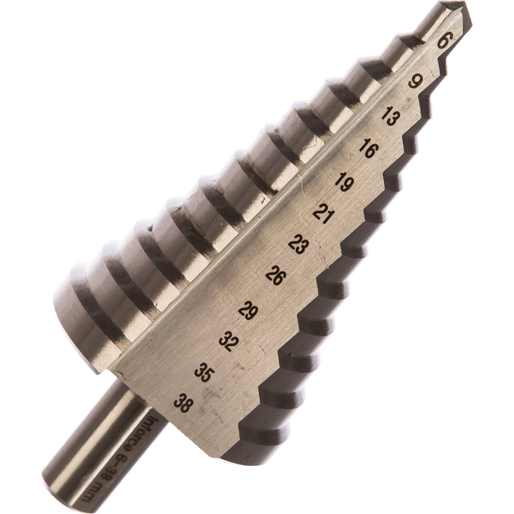 Изображение товара Сверло по металлу ступенчатое 6-38 мм из HSS ООО ПКФ Сварком