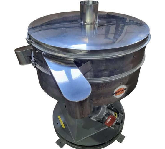 Изображение товара Вибросито круглое ВИБРОМАШ СВ-1,0Н (однодечное, D=1000мм, сетка любая, вибраторы ВИ-98НБ - 2шт, материал корпуса и сетки - нержавеющая сталь, с пультом управления СВ-1,0Н однодечное